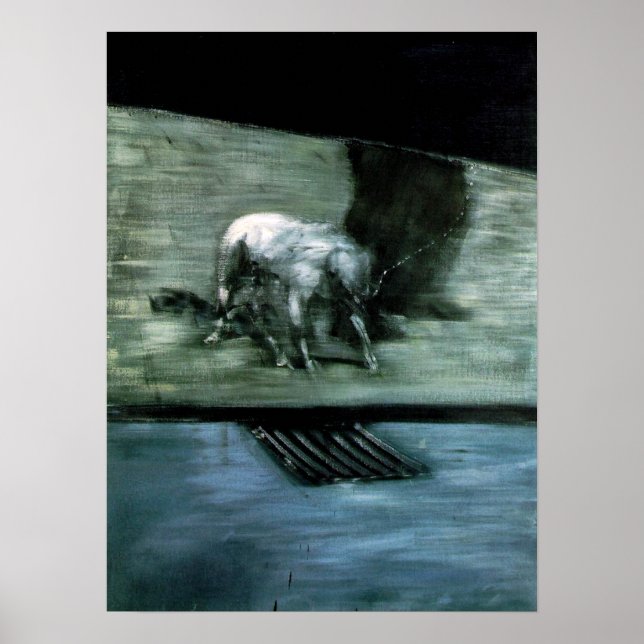 Poster Homme avec chien (Devant)