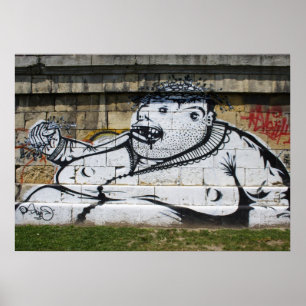 Poster Homme blanc gras