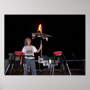 Poster Homme de chat de Key West