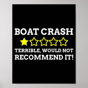 Poster Homme de marin & performance drôle de crash de