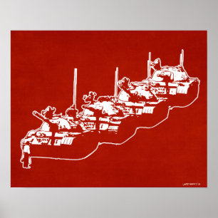 Poster Homme de réservoir de Tienanmen