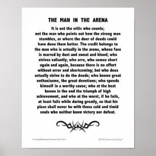 Poster Homme De Tatouage Dans L'Arène