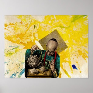 Poster Homme de thé par Michael Moffa