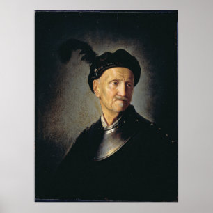 Poster Homme en Armor - Rembrandt - c1632