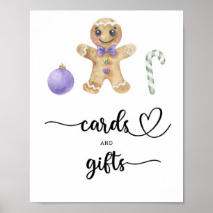 Poster Homme en pain d'épices - cartes et cadeaux baby sh