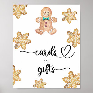 Poster Homme en pain d'épices - cartes et cadeaux baby sh