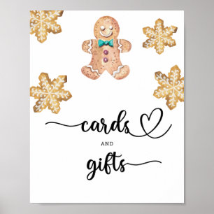 Poster Homme en pain d'épices - cartes et cadeaux baby sh