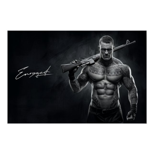 Poster Homme Enraged 04 (Devant)