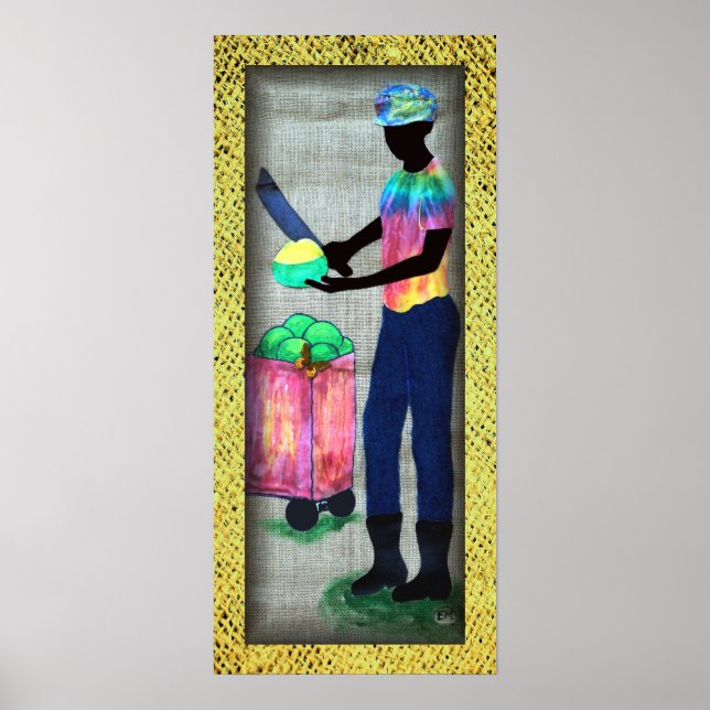 Poster 'Homme gelé' (Devant)