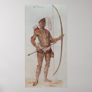 Poster Homme indien de la Floride