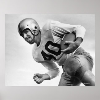 Poster Homme jouant au football 3