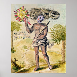 Poster Homme pénitent en Inde