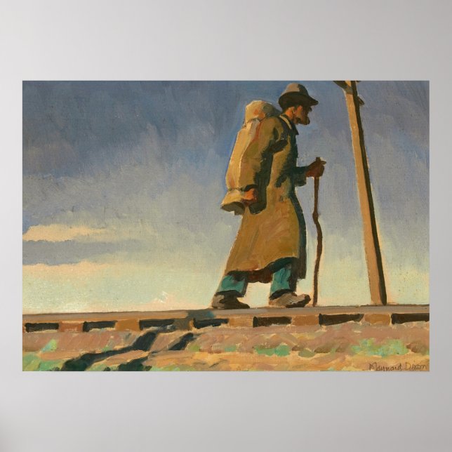 Poster Homme sans abri, 1938 par Maynard Dixon (Devant)