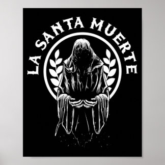 Poster Homme Santa Muerte Mexique Calavera Squelette Crân