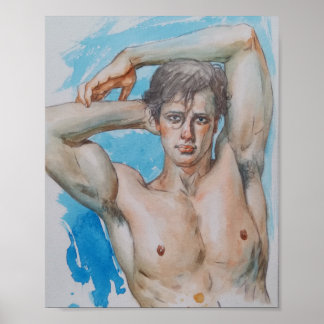 Poster Homme séduisant