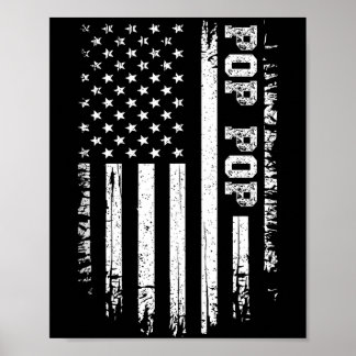 Poster Homme Vintage p-p Drapeau Américain 4 juillet USA
