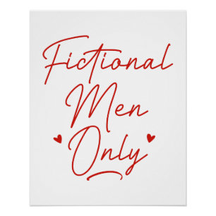 Poster Hommes de fiction uniquement