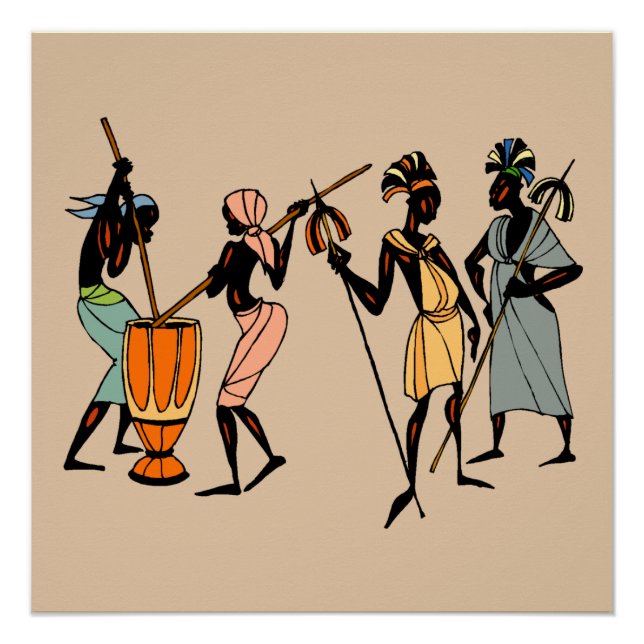 Poster Hommes du Kenya (Devant)