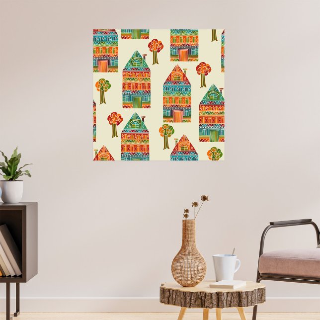 Poster Hommes Et Arbres Motifs (Créateur téléchargé)
