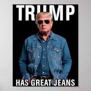 Poster Hommes Femmes Trump A De Grands Jeans Mème Drôle