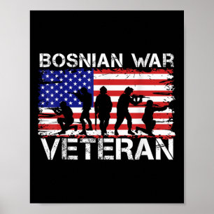 Poster Hommes Femmes Vétéran de guerre bosniaque
