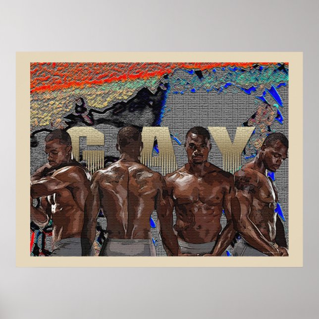 Poster Hommes gays (Devant)