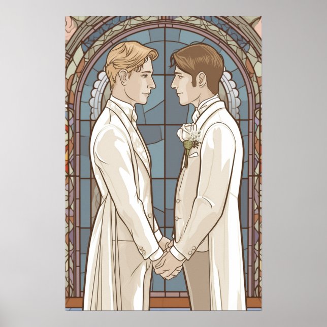 Poster Hommes gays sur l'affiche de l'autel (Devant)