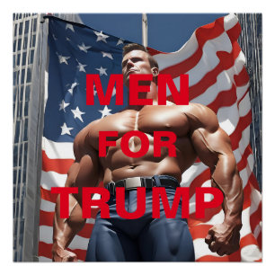 POSTER HOMMES POUR TRUMP
