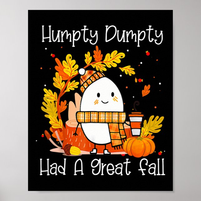 Poster Hompty Dumpty Had A Great Fall Happy Fall Y'all Th (Devant)