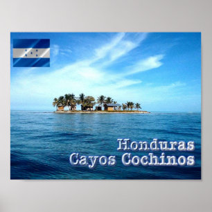 Poster Honduras - Cayos Cochinos -