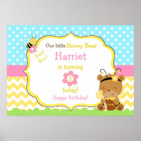 Honey Bear et Bumble Bee Anniversaire