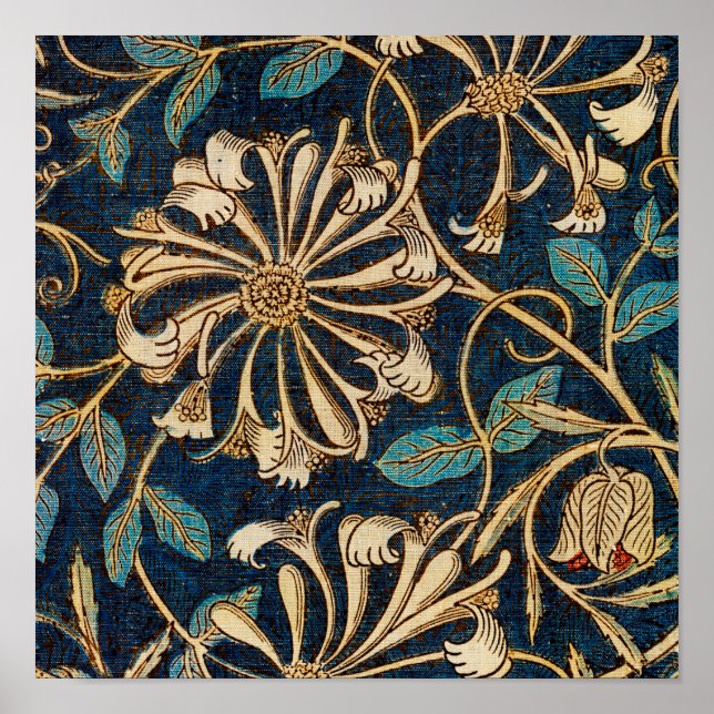 Poster Honeysuckle, William Morris (Devant)