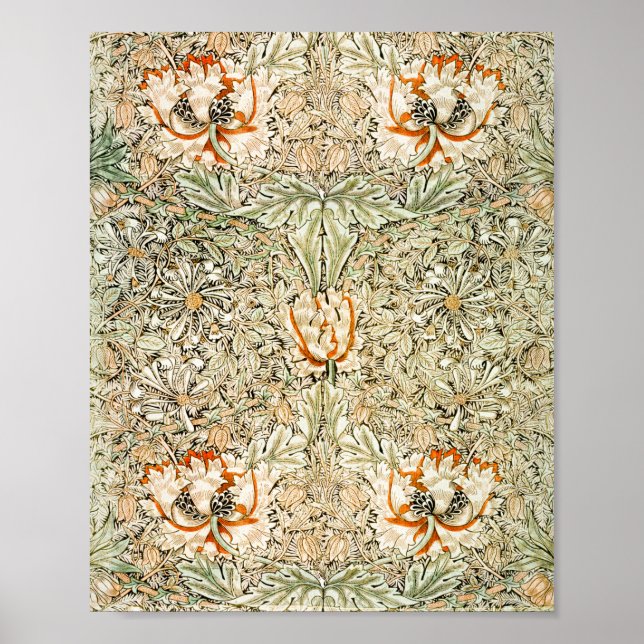 Poster Honeysuckle, William Morris (Devant)