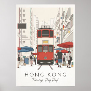 POSTER HONG KONG – DING DING TRAM