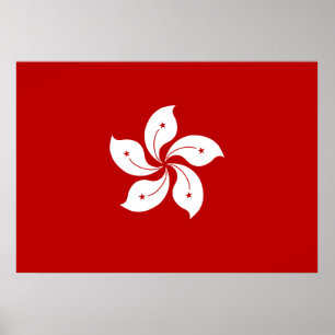 Poster Hong Kong Flag