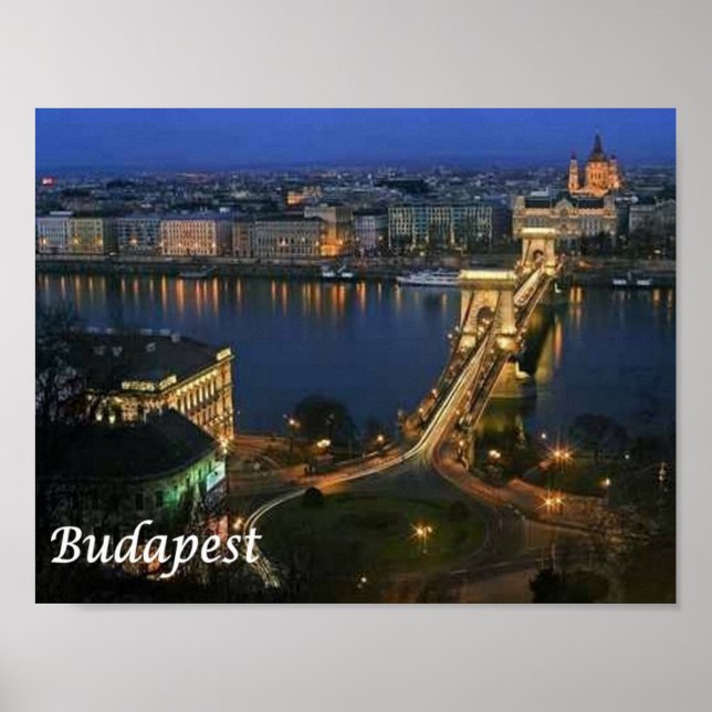 Poster Hongrie - Budapest - (Devant)
