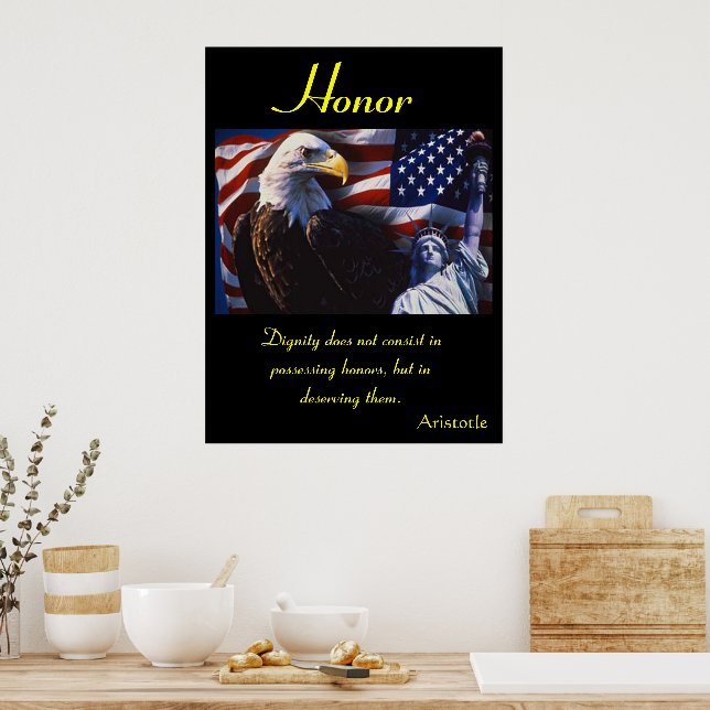 Poster Honneur rugit avec une force farouche inégalée (Cuisine)