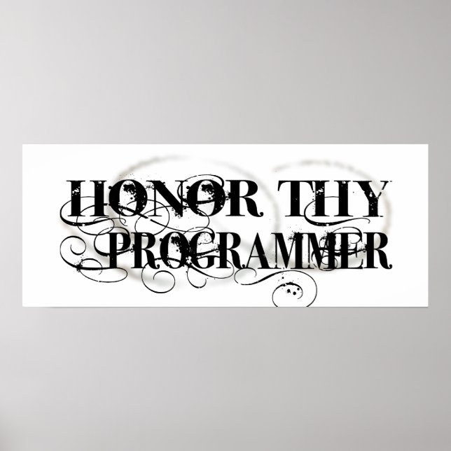 Poster Honor Than Programmer (Devant)