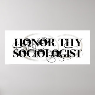 Poster Honor Tho Sociologue