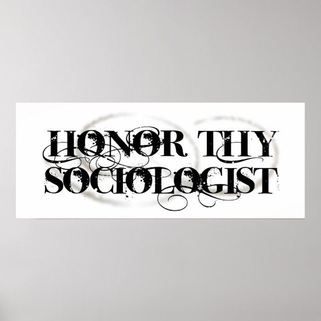 Poster Honor Tho Sociologue (Devant)