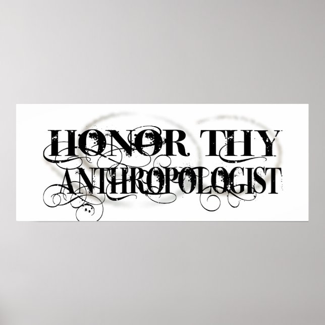 Poster Honor Thy Anthropologue (Devant)