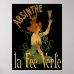 Poster Honoraires Verte de La d'absinthe