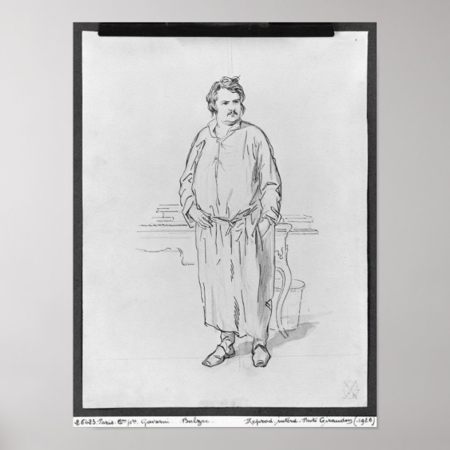 Poster Honore de Balzac (Devant)