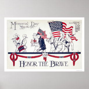 Poster Honorer Le Courageux