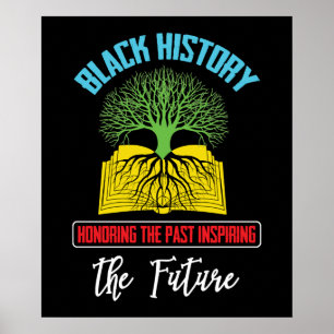 Poster Honoring Past Inspiring Future Black History Month