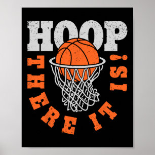 Poster Hoop Là C'Est Bysketbyll Joueur Amusant Gif Vintag