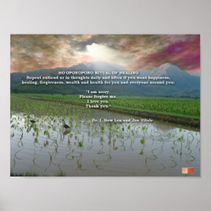 Poster Ho'oponopono Rituel de guérison