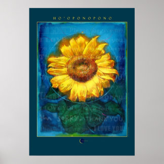 Poster Hooponopono Sunflower Cleansing