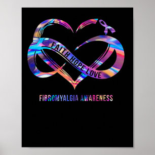 Poster Hope Love Fibromyalgia Awareness 2