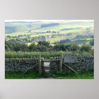 Poster Hope Valley dans le Derbyshire Dales